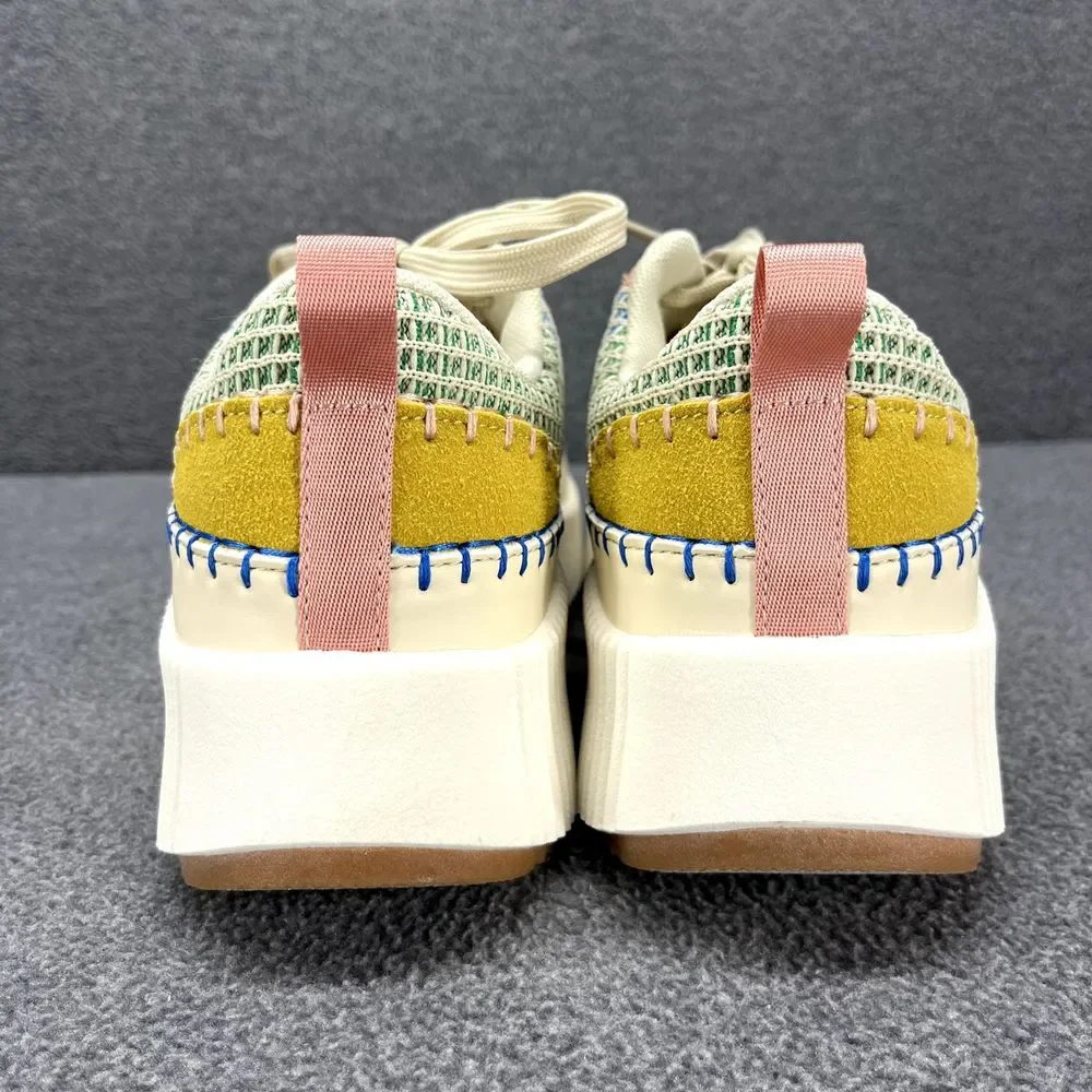 Nicole Miller Shoes Womens‎ 7 Beige Brita Mixed Woven sneaker